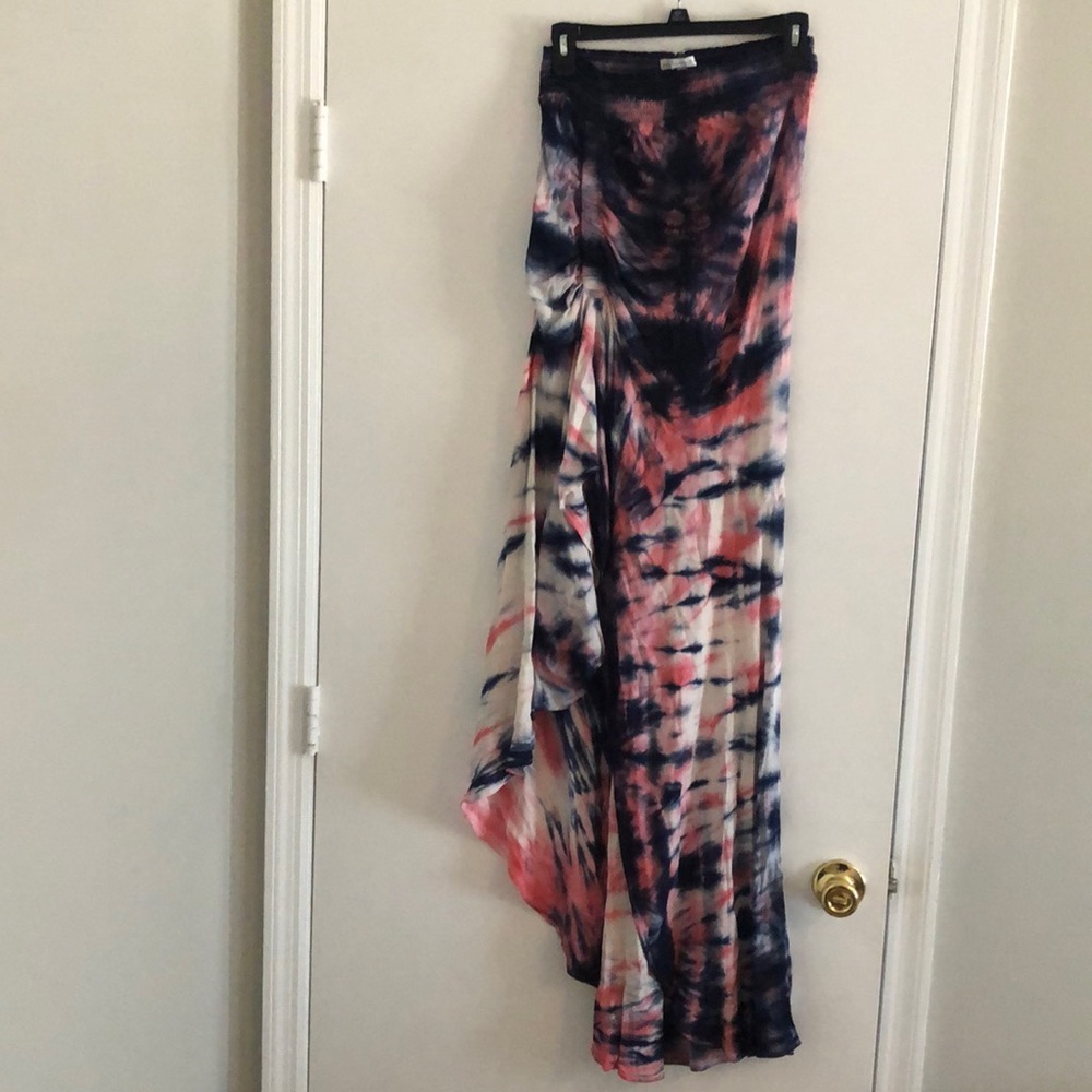 Tiedye Open Leg Maxi Skirt